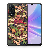 Thumbnail for Θήκη Oppo A78 Ninja Turtles από τη Smartfits με σχέδιο στο πίσω μέρος και μαύρο περίβλημα | Oppo A78 Ninja Turtles Case with Colorful Back and Black Bezels