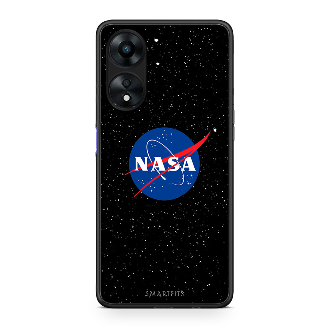 Θήκη Oppo A78 PopArt NASA από τη Smartfits με σχέδιο στο πίσω μέρος και μαύρο περίβλημα | Oppo A78 PopArt NASA Case with Colorful Back and Black Bezels
