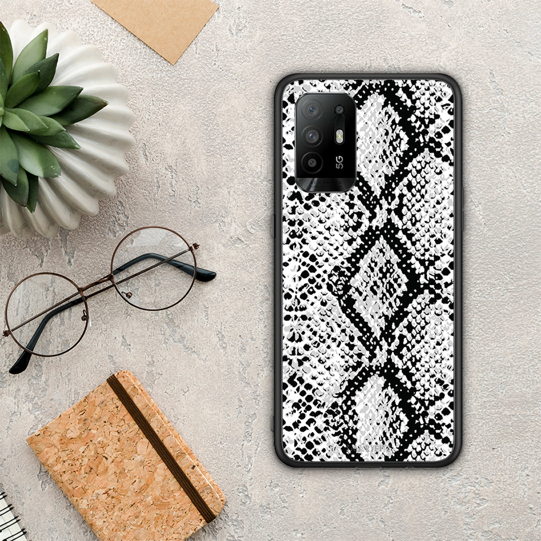 Animal White Snake - Oppo A94 5G / F19 Pro / Reno5 Lite θήκη