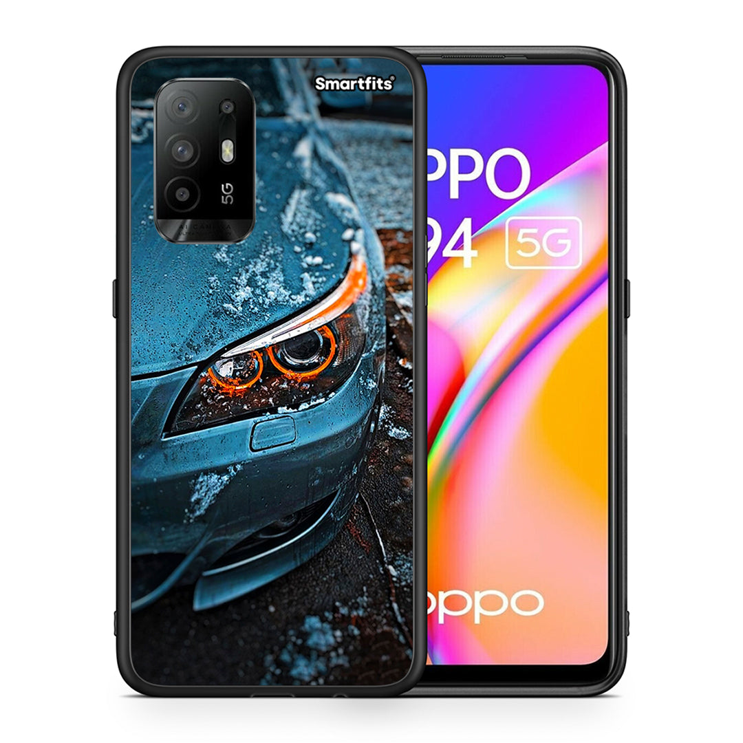 Θήκη Oppo A94 5G Bmw E60 από τη Smartfits με σχέδιο στο πίσω μέρος και μαύρο περίβλημα | Oppo A94 5G Bmw E60 case with colorful back and black bezels