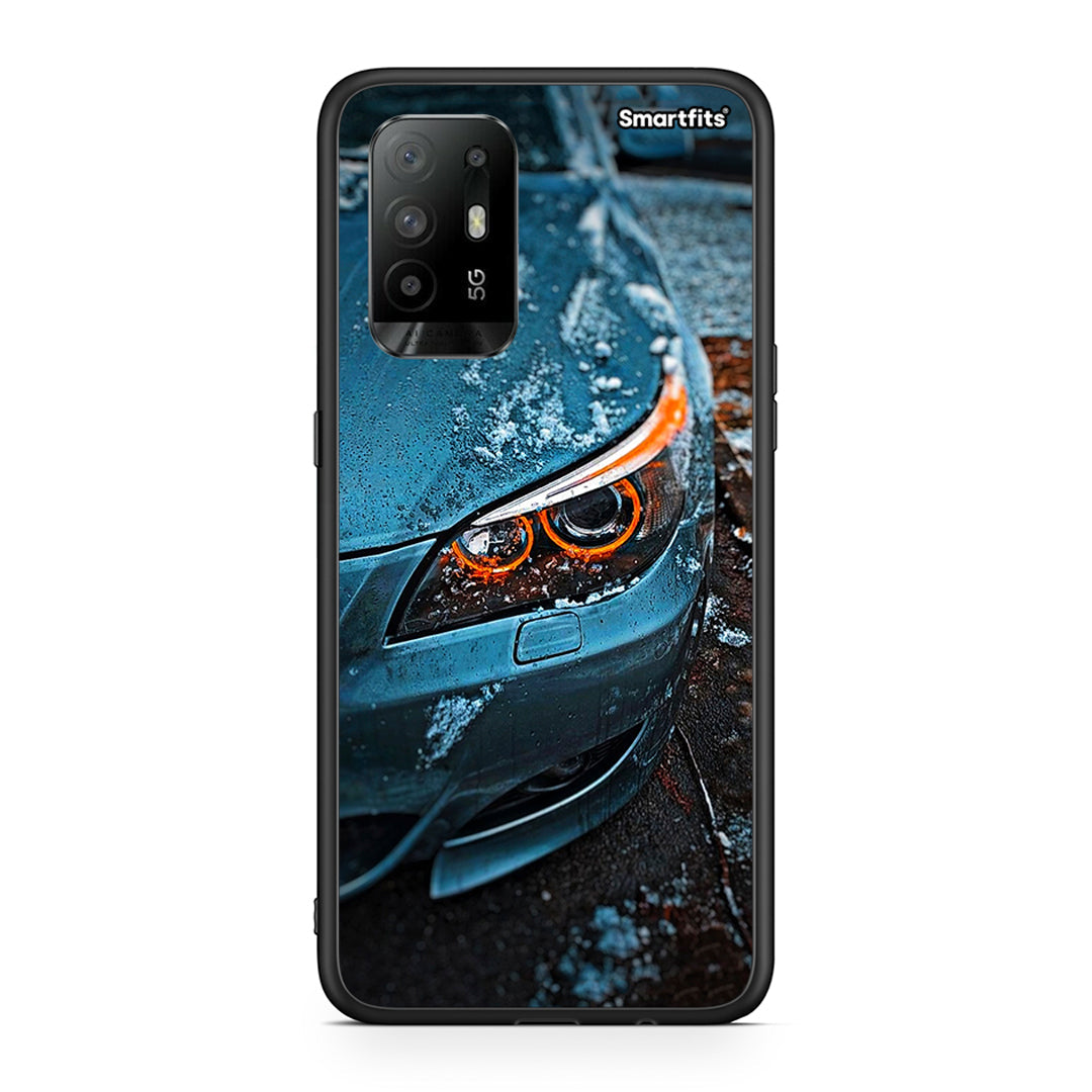 Oppo A94 5G Bmw E60 θήκη από τη Smartfits με σχέδιο στο πίσω μέρος και μαύρο περίβλημα | Smartphone case with colorful back and black bezels by Smartfits