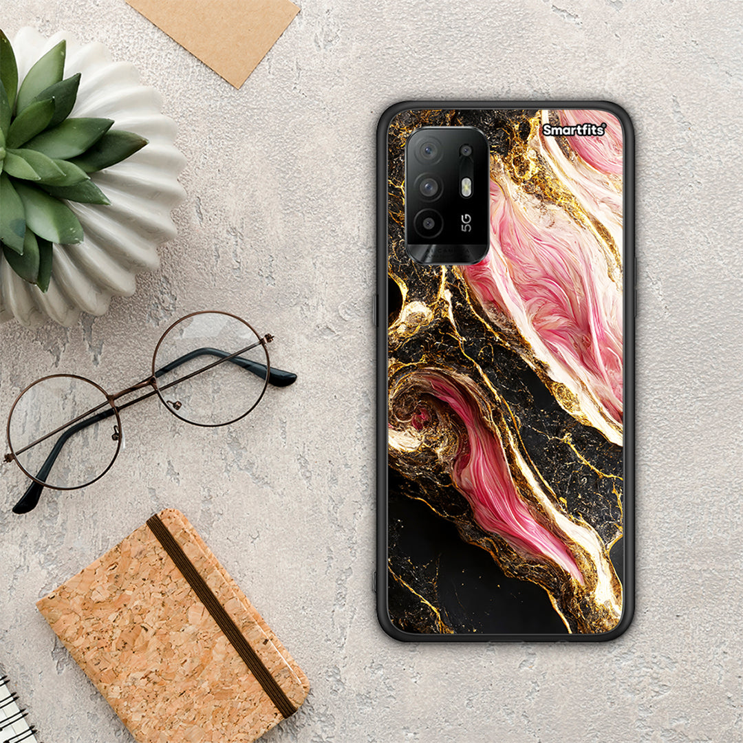 Glamorous Pink Marble - Oppo A94 5G / F19 Pro / Reno5 Lite θήκη