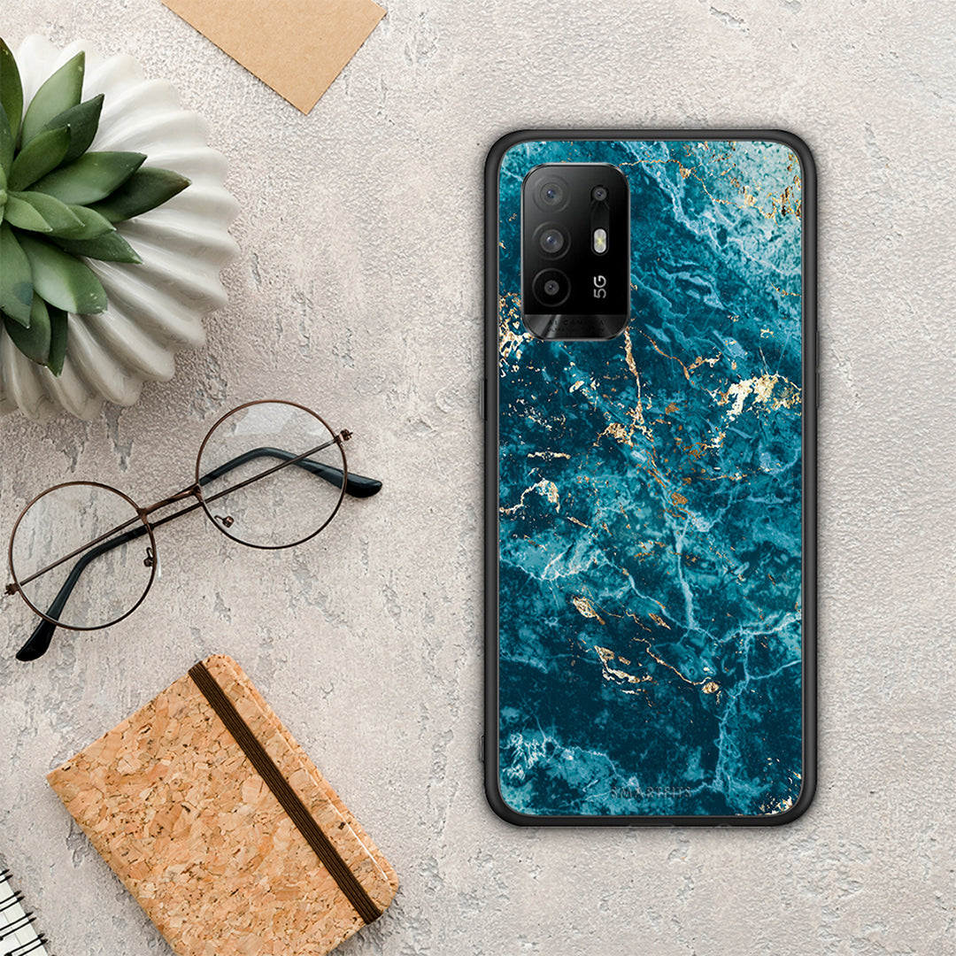 Marble Blue - Oppo A94 5G / F19 Pro / Reno5 Lite θήκη