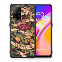 Thumbnail for Θήκη Oppo A94 5G Ninja Turtles από τη Smartfits με σχέδιο στο πίσω μέρος και μαύρο περίβλημα | Oppo A94 5G Ninja Turtles case with colorful back and black bezels