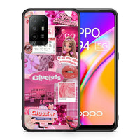Thumbnail for Θήκη Αγίου Βαλεντίνου Oppo A94 5G Pink Love από τη Smartfits με σχέδιο στο πίσω μέρος και μαύρο περίβλημα | Oppo A94 5G Pink Love case with colorful back and black bezels