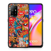 Thumbnail for Θήκη Oppo A94 5G PopArt OMG από τη Smartfits με σχέδιο στο πίσω μέρος και μαύρο περίβλημα | Oppo A94 5G PopArt OMG case with colorful back and black bezels