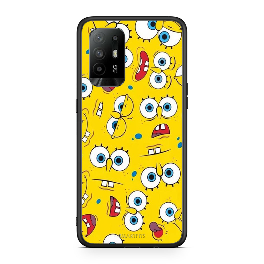 4 - Oppo A94 5G Sponge PopArt case, cover, bumper
