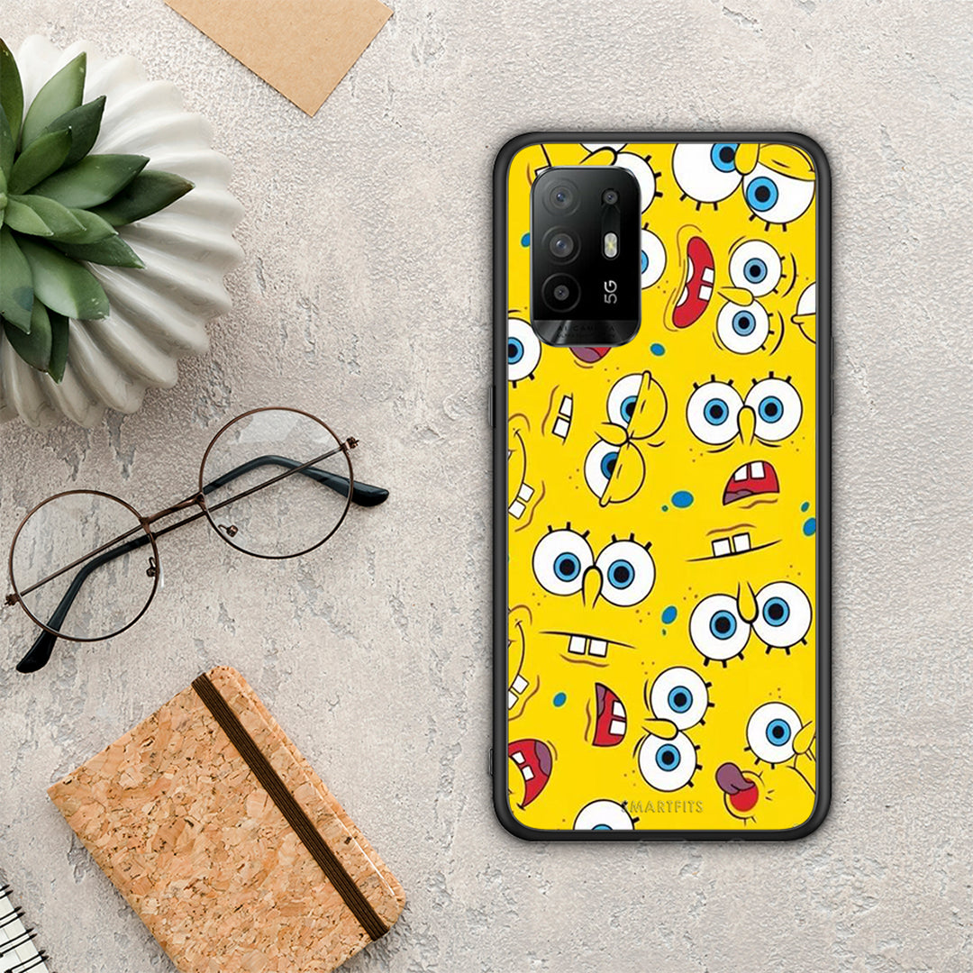 PopArt Sponge - Oppo A94 5G / F19 Pro / Reno5 Lite θήκη