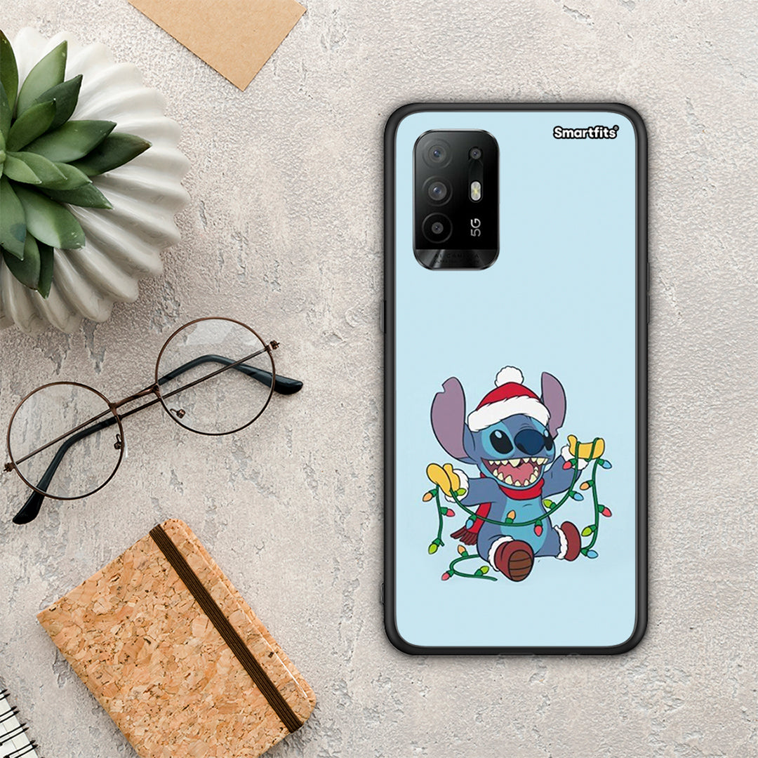 Santa Stich - Oppo A94 5G / F19 Pro / Reno5 Lite θήκη