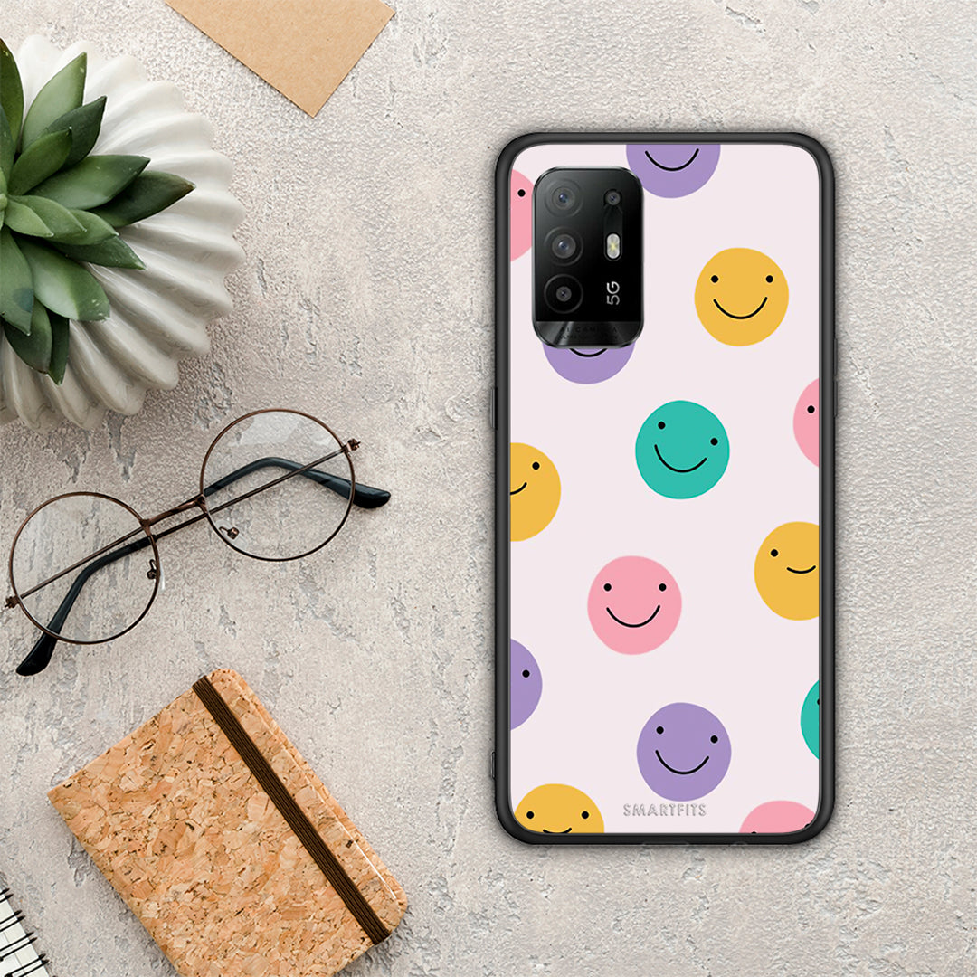 Smiley Faces - Oppo A94 5G / F19 Pro / Reno5 Lite θήκη