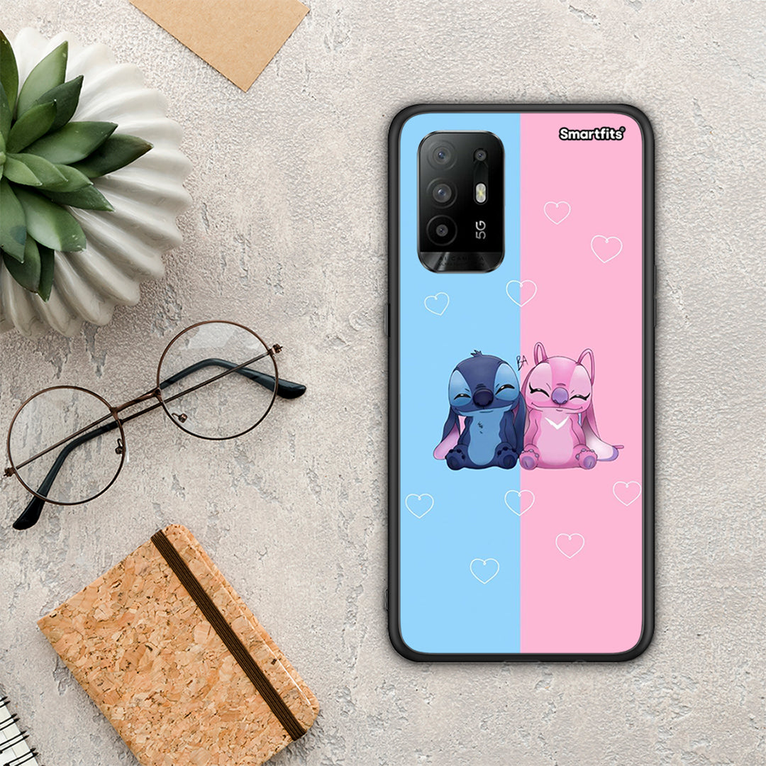 Stitch And Angel - Oppo A94 5G / F19 Pro / Reno5 Lite θήκη