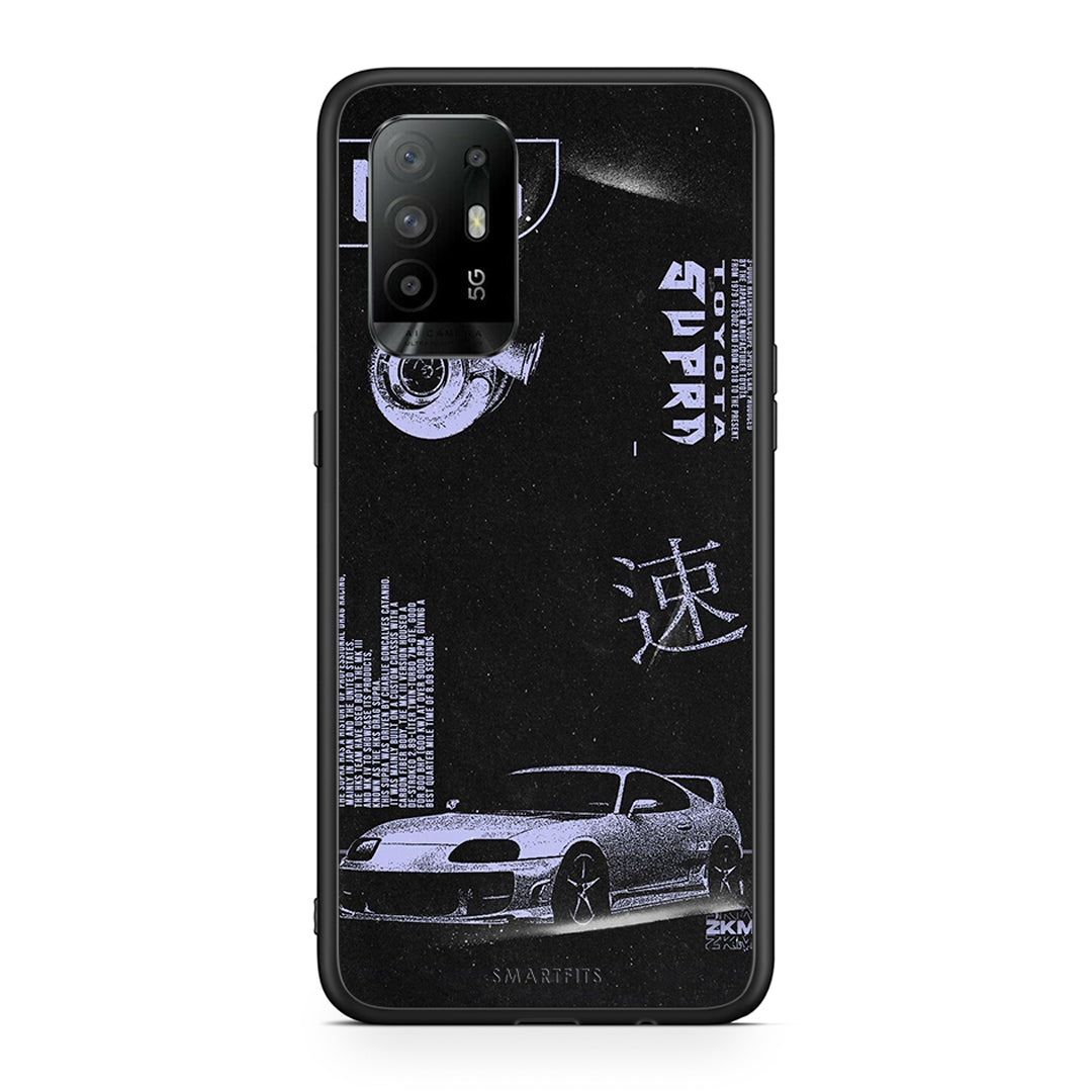 Oppo A94 5G Tokyo Drift Θήκη Αγίου Βαλεντίνου από τη Smartfits με σχέδιο στο πίσω μέρος και μαύρο περίβλημα | Smartphone case with colorful back and black bezels by Smartfits