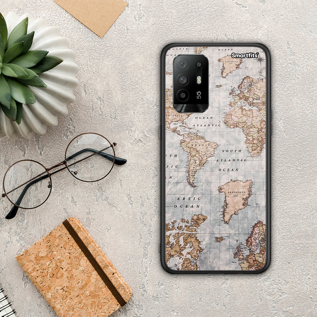 World Map - Oppo A94 5G / F19 Pro / Reno5 Lite θήκη