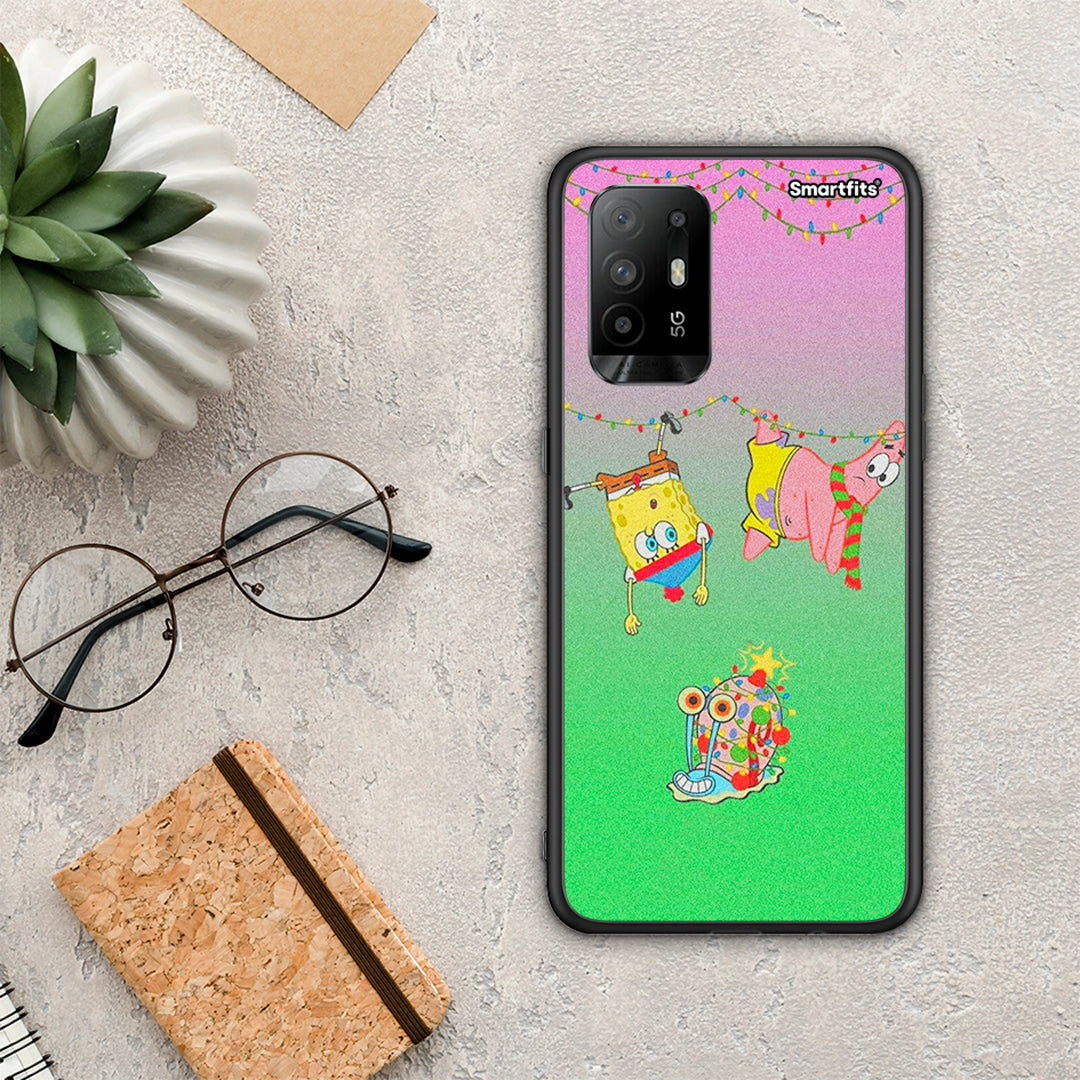 Xmas Lights - Oppo A94 5G / F19 Pro / Reno5 Lite θήκη