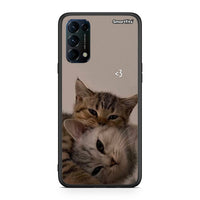 Thumbnail for Oppo Find X3 Lite / Reno 5 5G / Reno 5 4G Cats In Love θήκη από τη Smartfits με σχέδιο στο πίσω μέρος και μαύρο περίβλημα | Smartphone case with colorful back and black bezels by Smartfits