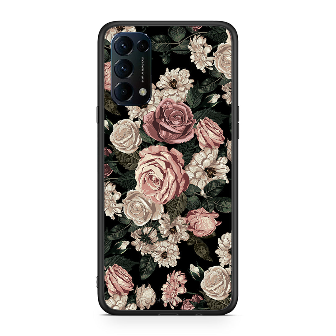 4 - Oppo Find X3 Lite / Reno 5 5G / Reno 5 4G Wild Roses Flower case, cover, bumper