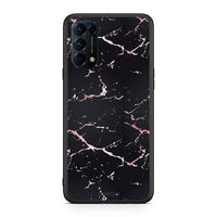 Thumbnail for 4 - Oppo Find X3 Lite / Reno 5 5G / Reno 5 4G Black Rosegold Marble case, cover, bumper