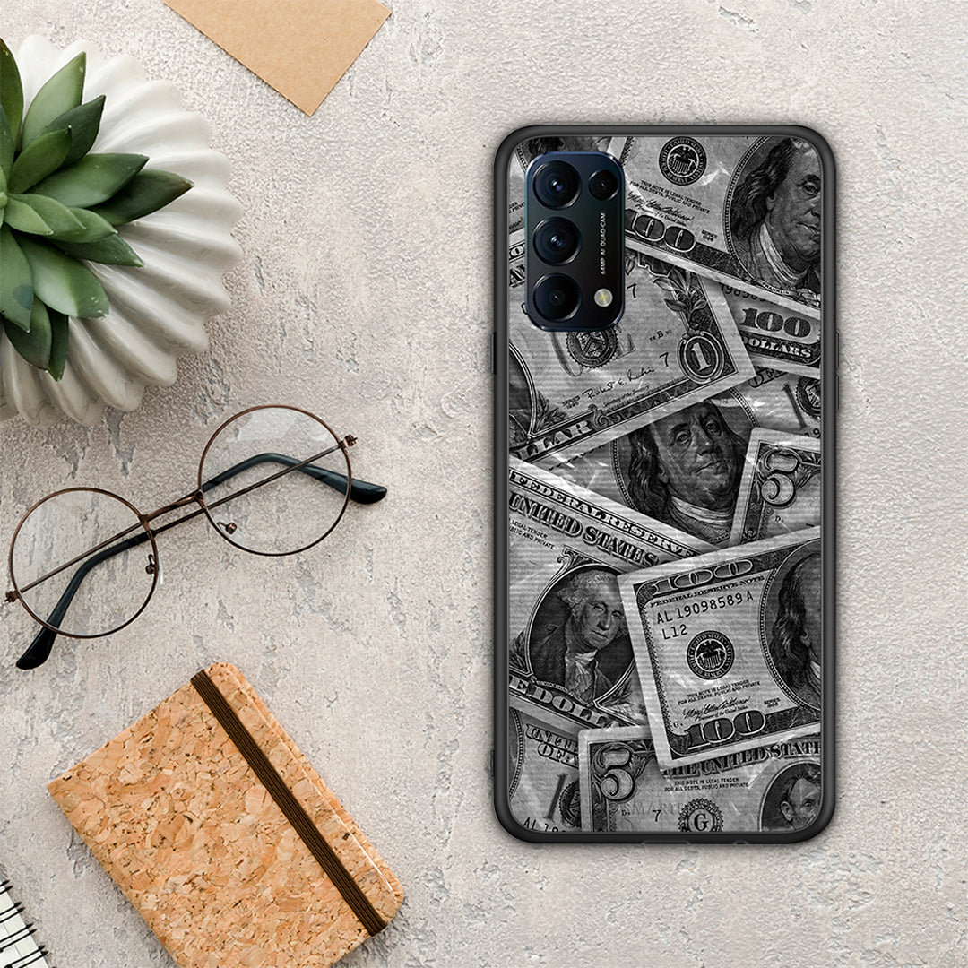 Money Dollars - Oppo Find X3 Lite / Reno 5 5G / Reno 5 4G θήκη