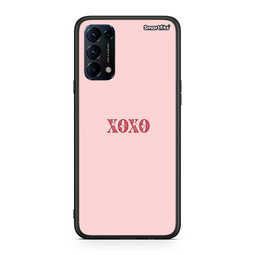Oppo Find X3 Lite / Reno 5 5G / Reno 5 4G XOXO Love θήκη από τη Smartfits με σχέδιο στο πίσω μέρος και μαύρο περίβλημα | Smartphone case with colorful back and black bezels by Smartfits