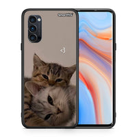 Thumbnail for Θήκη Oppo Reno4 Pro 5G Cats In Love από τη Smartfits με σχέδιο στο πίσω μέρος και μαύρο περίβλημα | Oppo Reno4 Pro 5G Cats In Love case with colorful back and black bezels