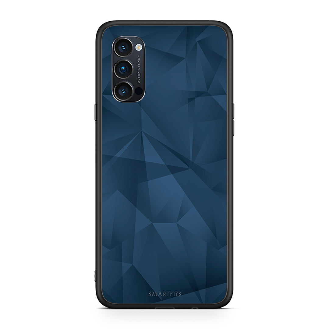 39 - Oppo Reno4 Pro 5G Blue Abstract Geometric case, cover, bumper