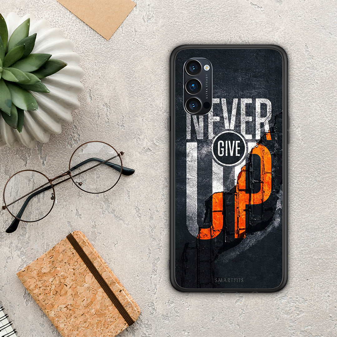 Never Give Up - Oppo Reno4 Pro 5G θήκη