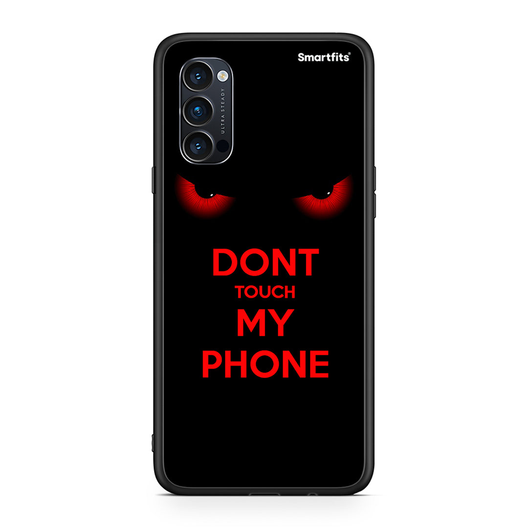 Oppo Reno4 Pro 5G Touch My Phone θήκη από τη Smartfits με σχέδιο στο πίσω μέρος και μαύρο περίβλημα | Smartphone case with colorful back and black bezels by Smartfits