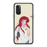 Thumbnail for Oppo Reno4 Pro 5G Walking Mermaid Θήκη από τη Smartfits με σχέδιο στο πίσω μέρος και μαύρο περίβλημα | Smartphone case with colorful back and black bezels by Smartfits