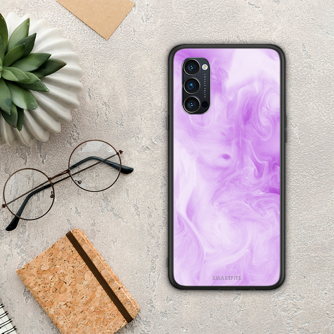 Watercolor Lavender - Oppo Reno4 Pro 5G θήκη