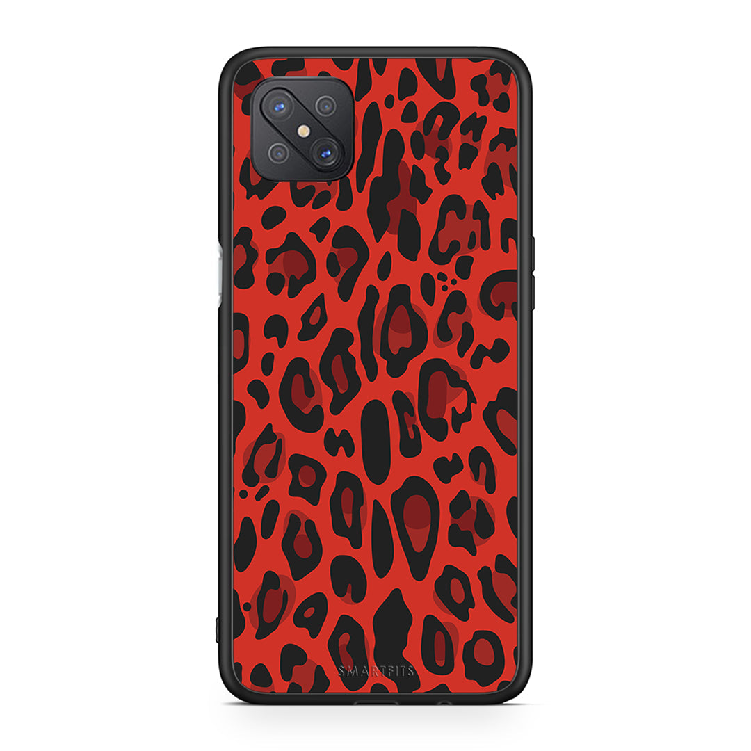 4 - Oppo Reno4 Z 5G Red Leopard Animal case, cover, bumper