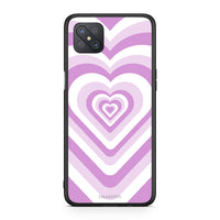 Thumbnail for Oppo Reno4 Z 5G Lilac Hearts θήκη από τη Smartfits με σχέδιο στο πίσω μέρος και μαύρο περίβλημα | Smartphone case with colorful back and black bezels by Smartfits