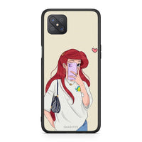Thumbnail for Oppo Reno4 Z 5G Walking Mermaid Θήκη από τη Smartfits με σχέδιο στο πίσω μέρος και μαύρο περίβλημα | Smartphone case with colorful back and black bezels by Smartfits