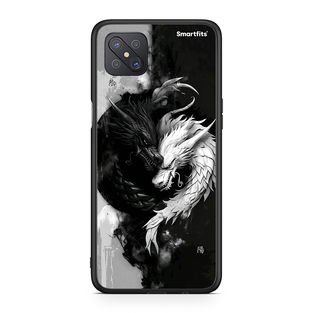 Oppo Reno4 Z 5G Yin Yang θήκη από τη Smartfits με σχέδιο στο πίσω μέρος και μαύρο περίβλημα | Smartphone case with colorful back and black bezels by Smartfits