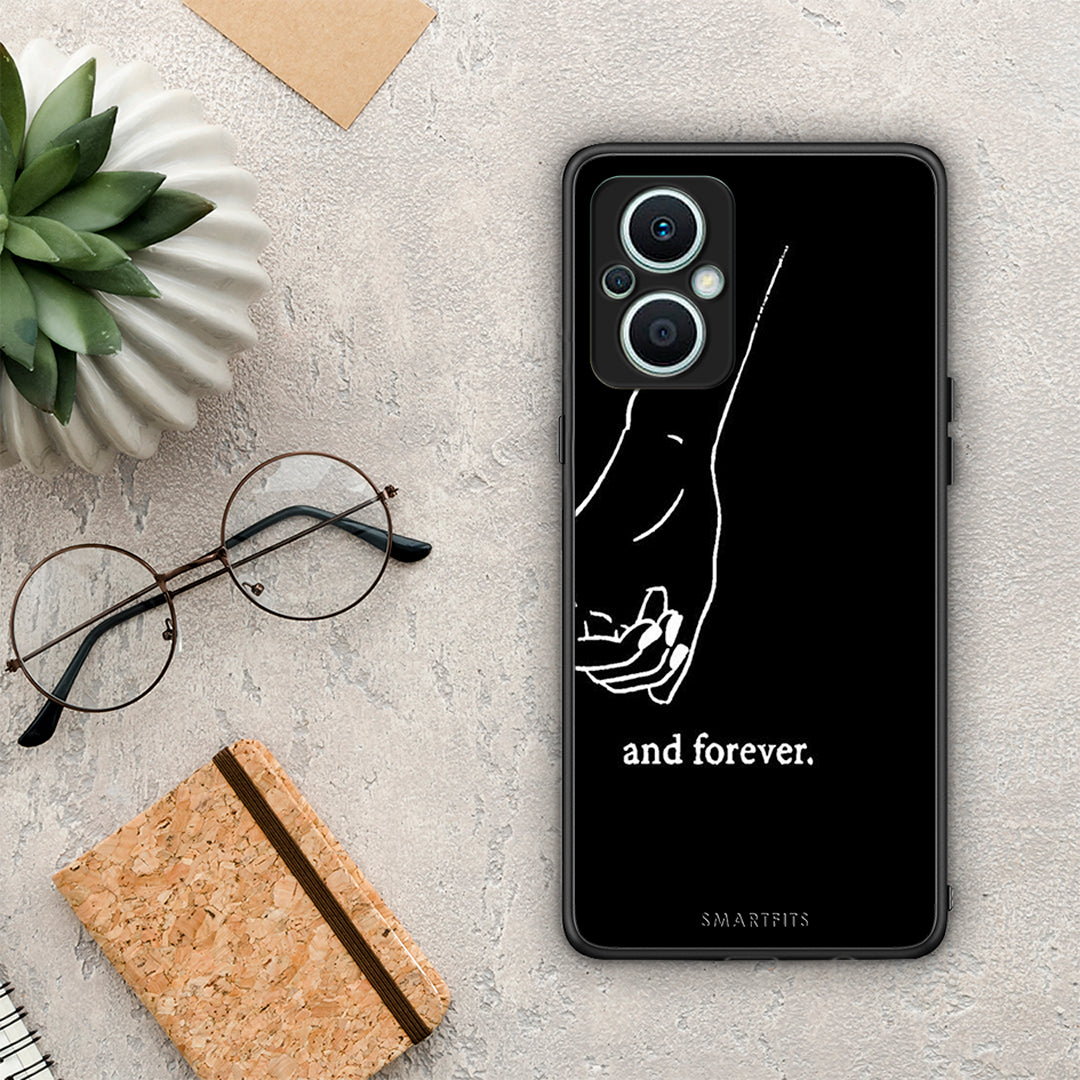 Θήκη Oppo Reno7 Lite Always & Forever 2 από τη Smartfits με σχέδιο στο πίσω μέρος και μαύρο περίβλημα | Oppo Reno7 Lite Always & Forever 2 Case with Colorful Back and Black Bezels