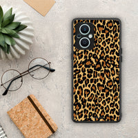 Thumbnail for Θήκη Oppo Reno7 Lite Animal Leopard από τη Smartfits με σχέδιο στο πίσω μέρος και μαύρο περίβλημα | Oppo Reno7 Lite Animal Leopard Case with Colorful Back and Black Bezels