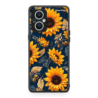 Thumbnail for Θήκη Oppo Reno7 Lite Autumn Sunflowers από τη Smartfits με σχέδιο στο πίσω μέρος και μαύρο περίβλημα | Oppo Reno7 Lite Autumn Sunflowers Case with Colorful Back and Black Bezels
