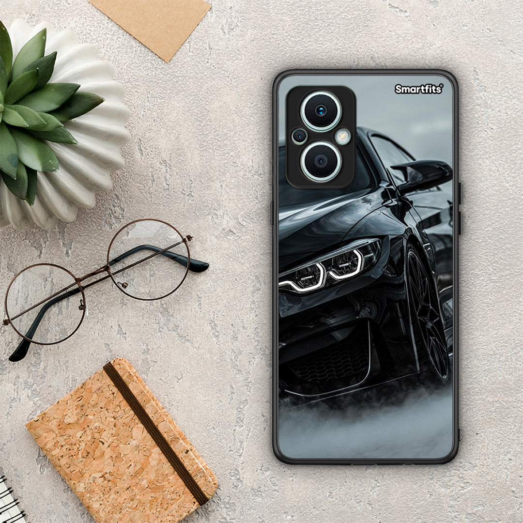 Θήκη Oppo Reno7 Lite Black BMW από τη Smartfits με σχέδιο στο πίσω μέρος και μαύρο περίβλημα | Oppo Reno7 Lite Black BMW Case with Colorful Back and Black Bezels