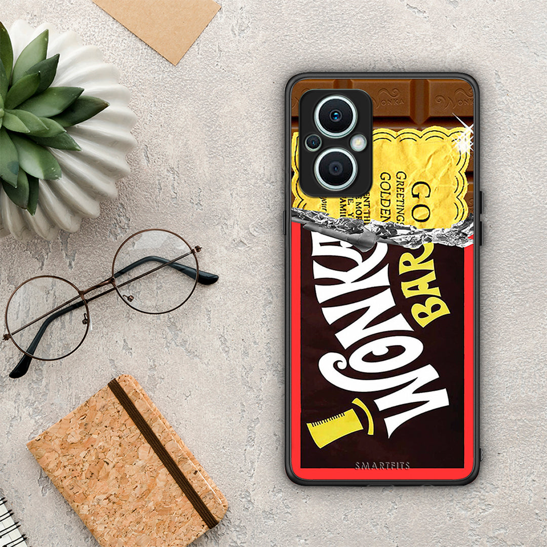 Θήκη Oppo Reno7 Lite Golden Ticket από τη Smartfits με σχέδιο στο πίσω μέρος και μαύρο περίβλημα | Oppo Reno7 Lite Golden Ticket Case with Colorful Back and Black Bezels