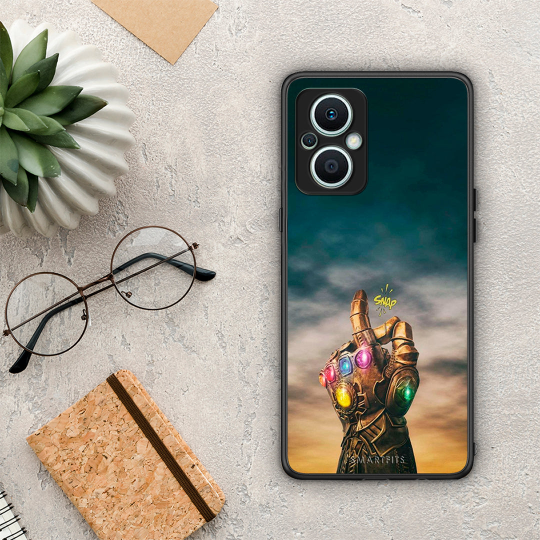 Θήκη Oppo Reno7 Lite Infinity Snap από τη Smartfits με σχέδιο στο πίσω μέρος και μαύρο περίβλημα | Oppo Reno7 Lite Infinity Snap Case with Colorful Back and Black Bezels