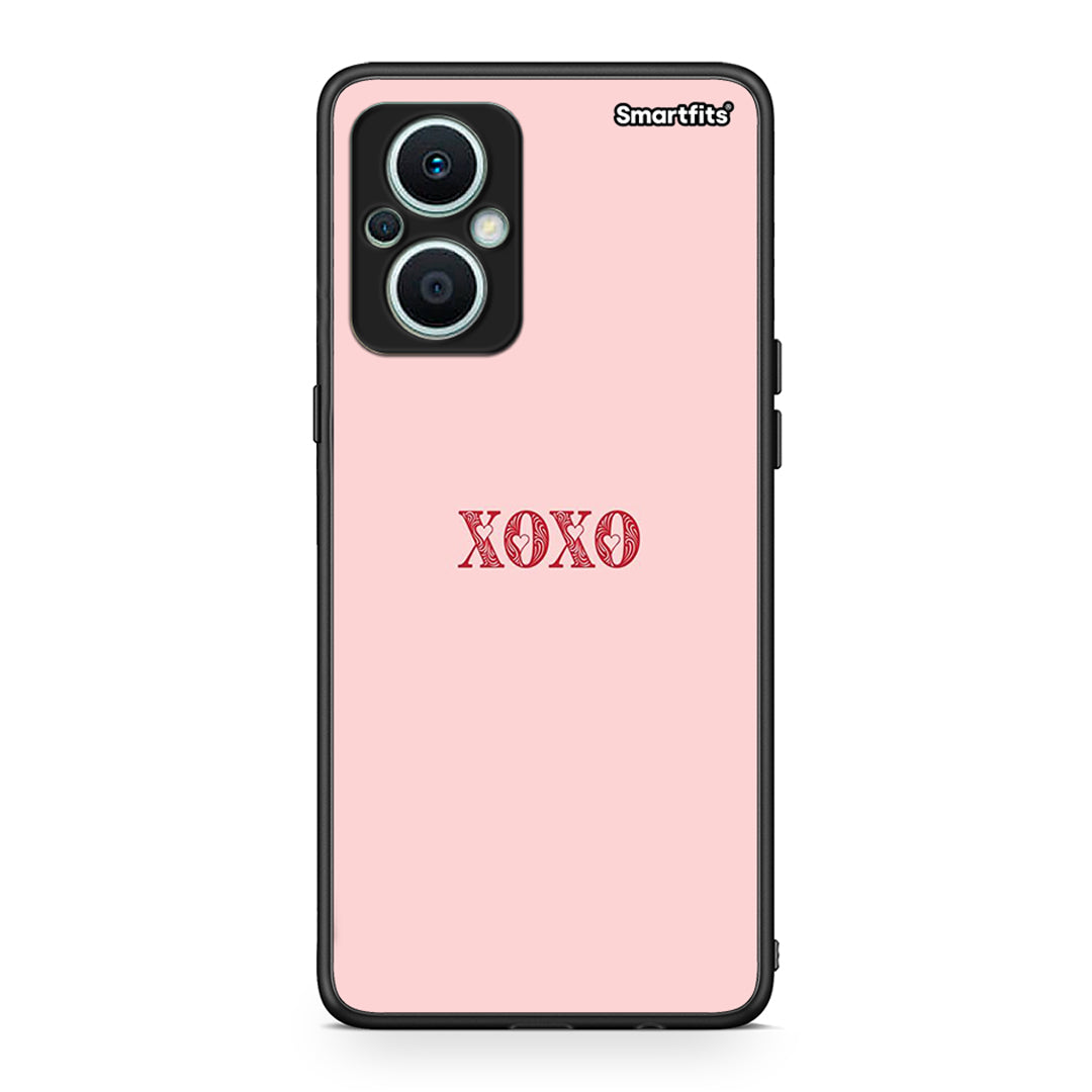 Θήκη Oppo Reno7 Lite XOXO Love από τη Smartfits με σχέδιο στο πίσω μέρος και μαύρο περίβλημα | Oppo Reno7 Lite XOXO Love Case with Colorful Back and Black Bezels