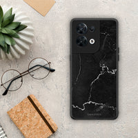 Thumbnail for Θήκη Oppo Reno8 5G Marble Black από τη Smartfits με σχέδιο στο πίσω μέρος και μαύρο περίβλημα | Oppo Reno8 5G Marble Black Case with Colorful Back and Black Bezels