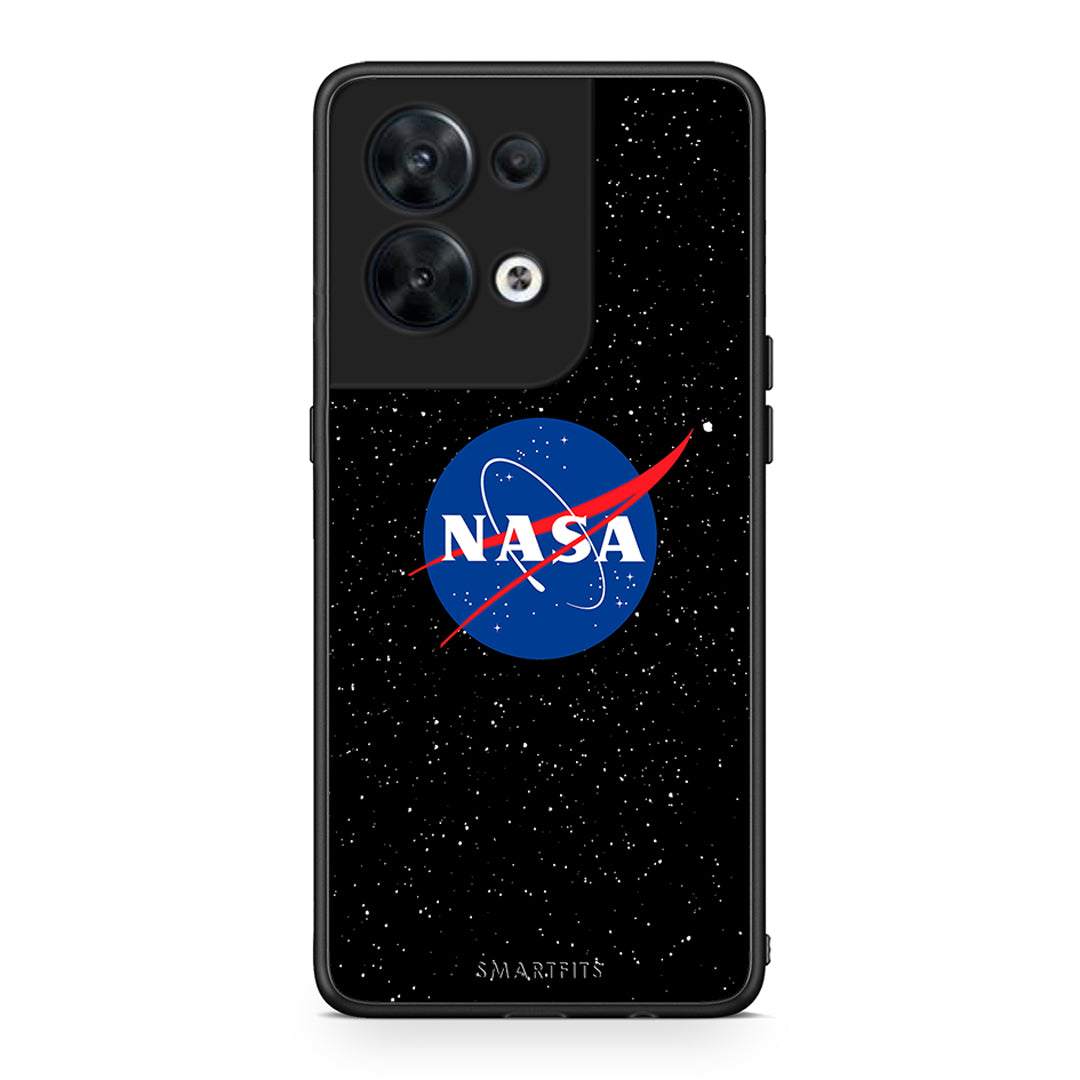 Θήκη Oppo Reno8 5G PopArt NASA από τη Smartfits με σχέδιο στο πίσω μέρος και μαύρο περίβλημα | Oppo Reno8 5G PopArt NASA Case with Colorful Back and Black Bezels