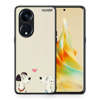 Thumbnail for Θήκη Oppo Reno8T 5G / A98 Dalmatians Love από τη Smartfits με σχέδιο στο πίσω μέρος και μαύρο περίβλημα | Oppo Reno8T 5G / A98 Dalmatians Love Case with Colorful Back and Black Bezels