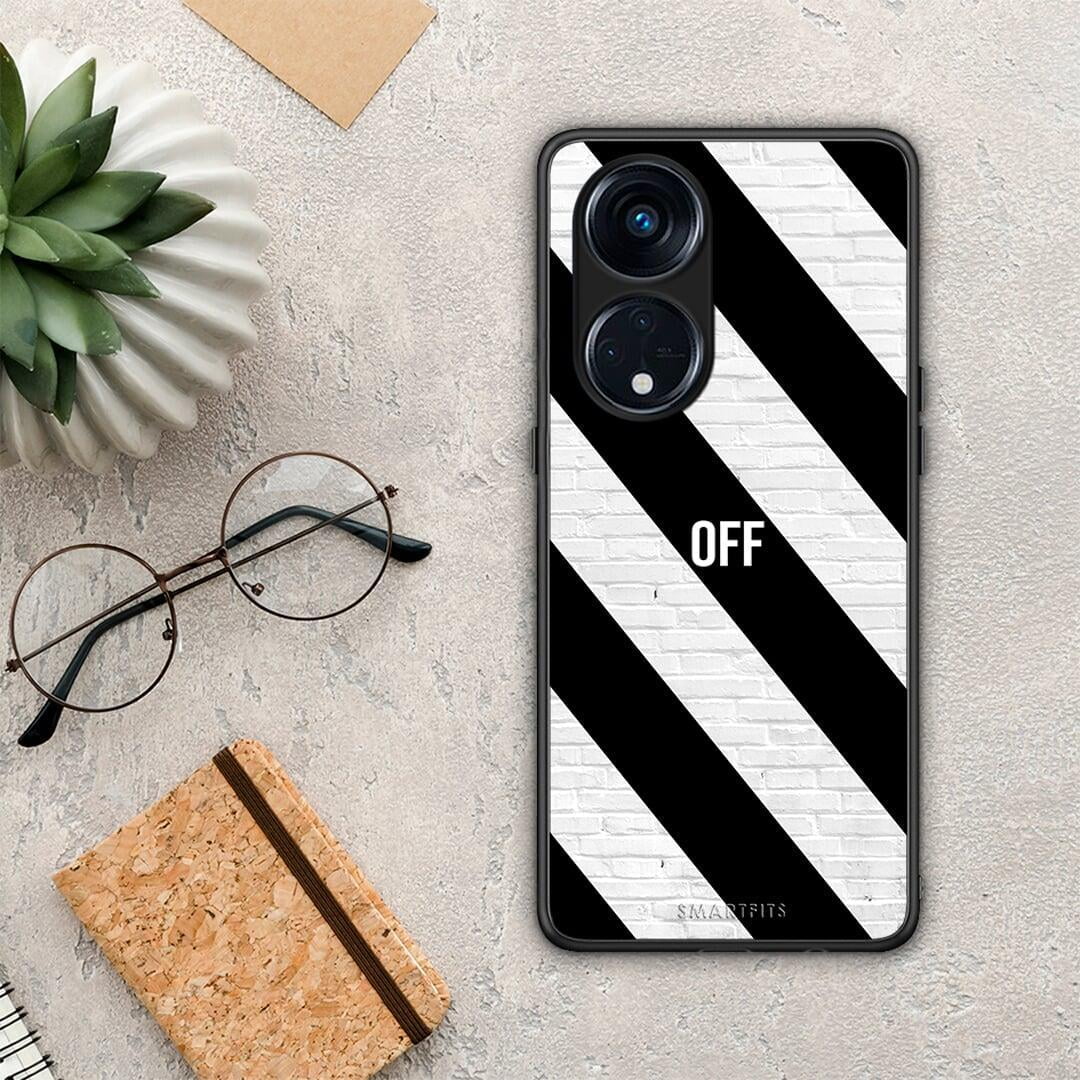 Θήκη Oppo Reno8T 5G / A1 Pro Get Off από τη Smartfits με σχέδιο στο πίσω μέρος και μαύρο περίβλημα | Oppo Reno8T 5G / A1 Pro Get Off Case with Colorful Back and Black Bezels