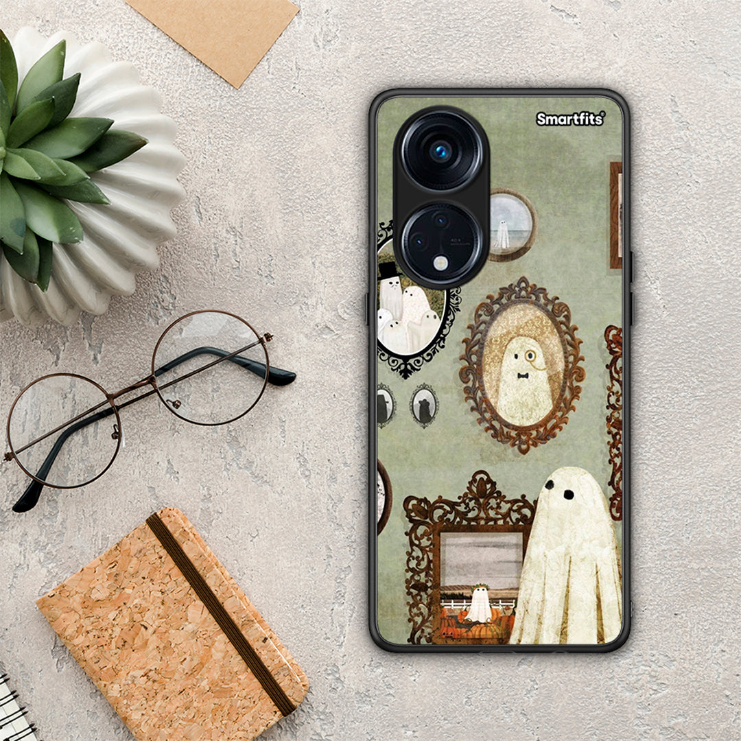 Θήκη Oppo Reno8T 5G / A1 Pro Halloween Ghost Season από τη Smartfits με σχέδιο στο πίσω μέρος και μαύρο περίβλημα | Oppo Reno8T 5G / A1 Pro Halloween Ghost Season Case with Colorful Back and Black Bezels