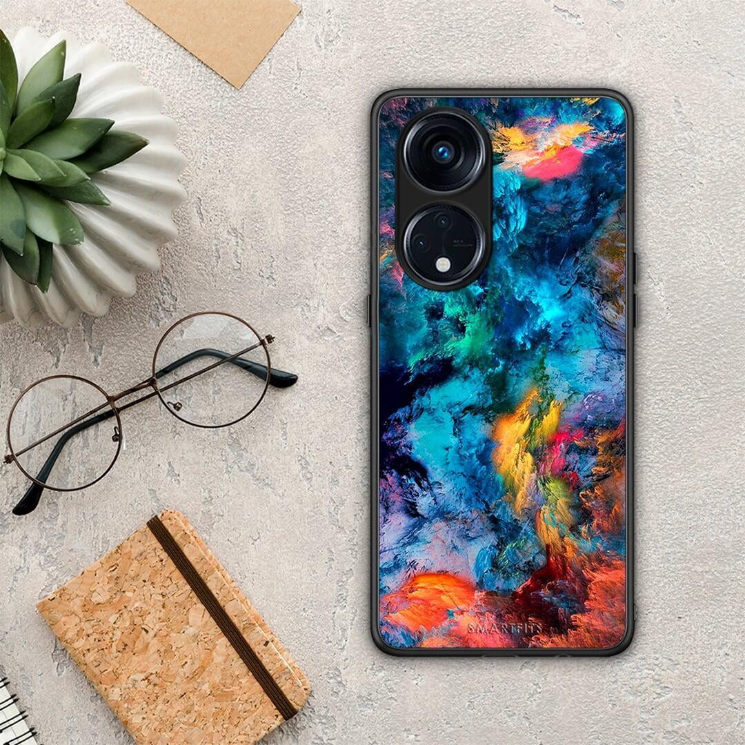 Θήκη Oppo Reno8T 5G / A1 Pro Paint Crayola από τη Smartfits με σχέδιο στο πίσω μέρος και μαύρο περίβλημα | Oppo Reno8T 5G / A1 Pro Paint Crayola Case with Colorful Back and Black Bezels