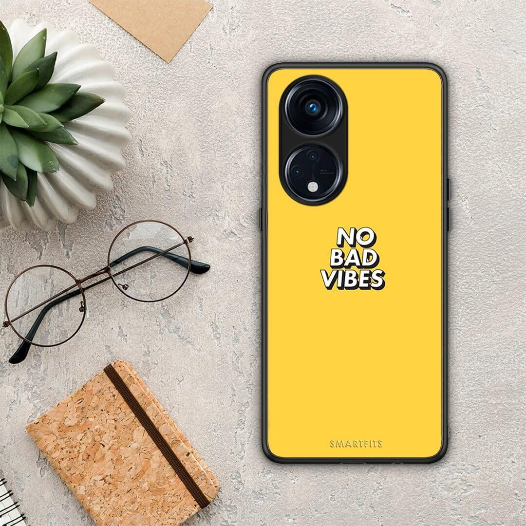 Θήκη Oppo Reno8T 5G / A1 Pro Text Vibes από τη Smartfits με σχέδιο στο πίσω μέρος και μαύρο περίβλημα | Oppo Reno8T 5G / A1 Pro Text Vibes Case with Colorful Back and Black Bezels