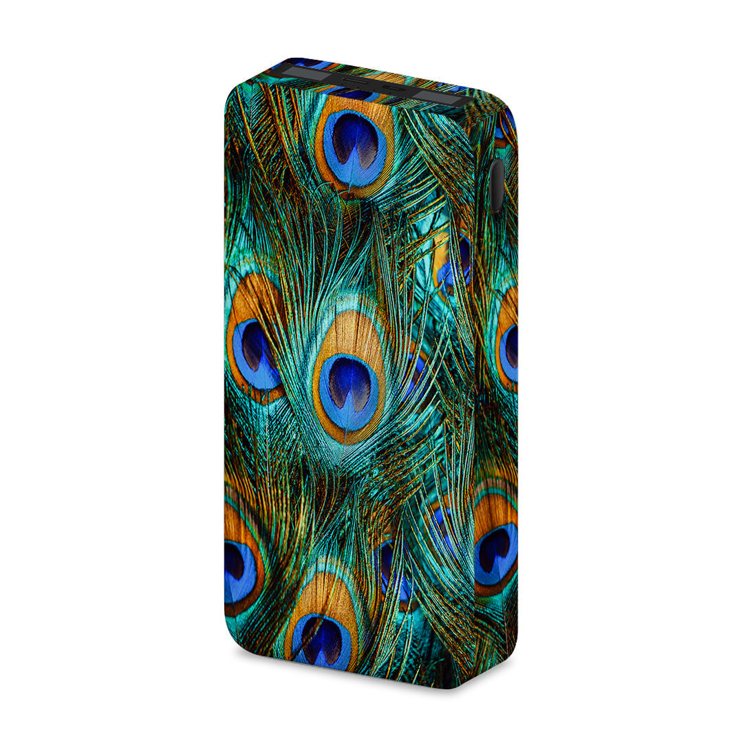 Real Peacock Feathers - Xiaomi Power Bank 20000mAh
