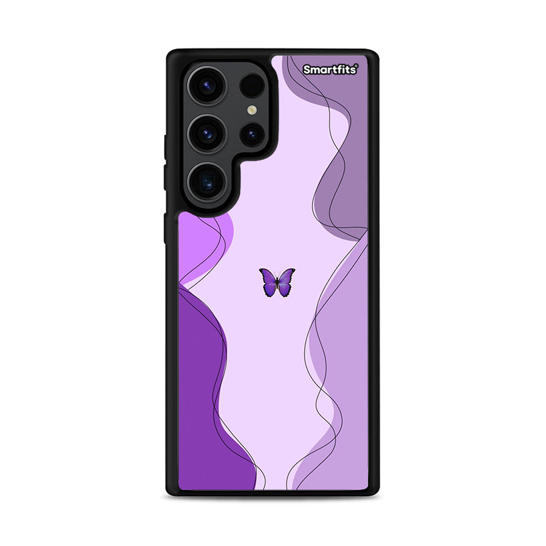 Purple Mariposa - Samsung Galaxy S23 Ultra θήκη
