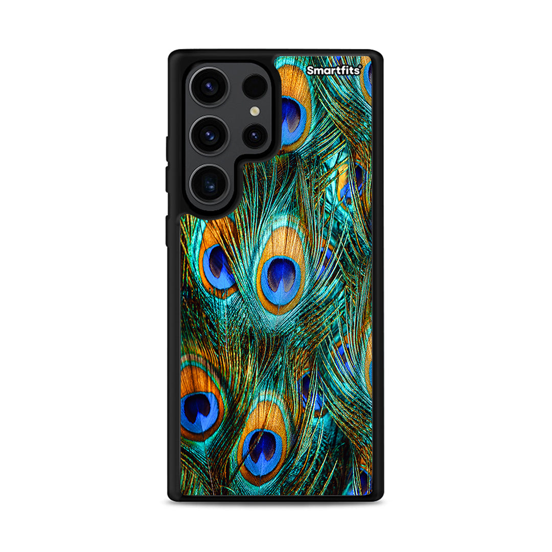 Real Peacock Feathers - Samsung Galaxy S23 Ultra θήκη